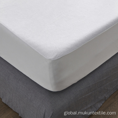 Mattress Protector White cotton terry Waterproof Mattress Protector cover Supplier